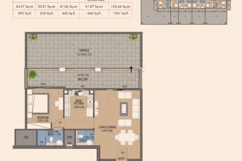 Apartment til salg i Al Satwa, Dubai, UAE 1 værelse, 44 kvm № 728421 - foto 14