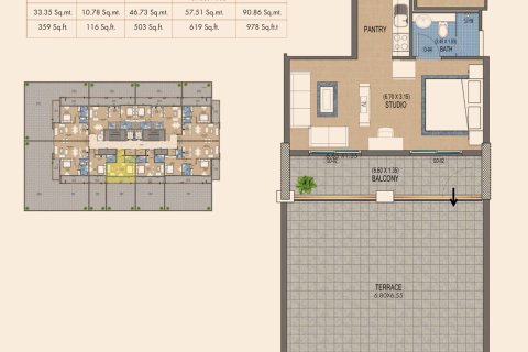 Apartment til salg i Al Satwa, Dubai, UAE 1 værelse, 44 kvm № 728421 - foto 13