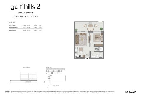 Apartament na sprzedaż w Dubai South (Dubai World Central), Dubai, ZEA 1 sypialnia, 63 mkw., nr 728439 - zdjęcie 11