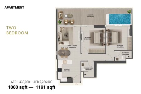 Majan, Dubai, UAE의 판매용 아파트 41제곱미터 번호 728437 - 사진 18