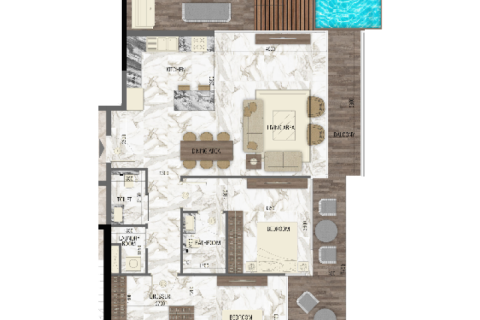 Lakás itt: Jumeirah Village Circle, Dubai, EAE, 1 szoba, 41 m², azonosító: 732713 - fénykép 7
