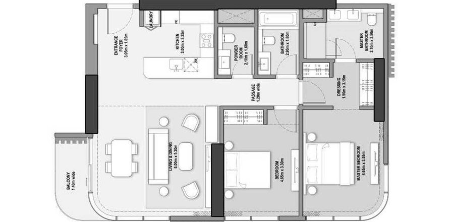 Floor plan in V1stara House 2
