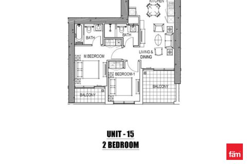 Apartmen di Business Bay, Dubai, UAE 2 bilik tidur, 75.5 meter persegi № 679862 - foto 3