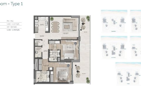 Wohnung zum Verkauf in Dubai, VAE 2 Schlafzimmer, 163 m2 Nr. 709139 - Foto 18