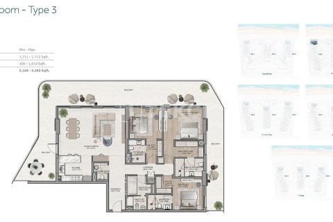 Wohnung zum Verkauf in Dubai, VAE 2 Schlafzimmer, 163 m2 Nr. 709139 - Foto 16