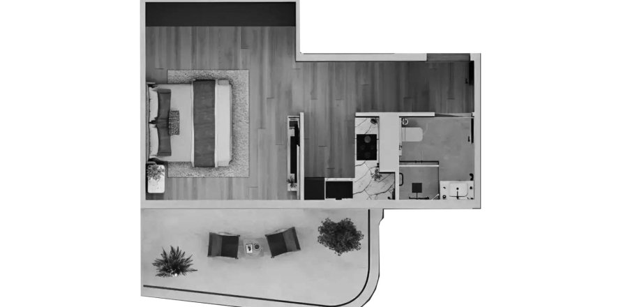 Apartment in Nuve in Dubai Land, UAE 1 room, 50.77 sq.m. № 698717