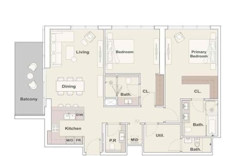 Müüa korter asukohaga Business Bay, Dubai, AÜE: 2 magamistoaga, 128.6 m² Nr 634813 - pilt 11