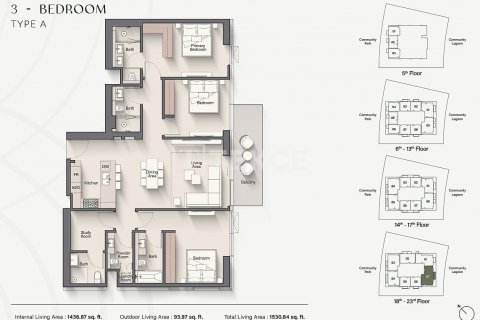 Wohnung zum Verkauf in Meydan, Dubai, VAE 2 Schlafzimmer, 120 m2 Nr. 634060 - Foto 20