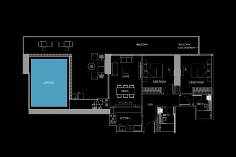 Apartament në Jumeirah Village Circle, Dubai, Emiratet e Bashkuara Arabe 1 dhomë gjumi, 58 m2. № 728544 - Foto 6
