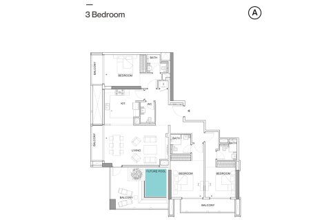 Apartament në Jumeirah Village Circle, Dubai, Emiratet e Bashkuara Arabe 1 dhomë № 728548 - Foto 7