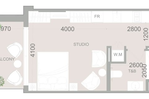 Apartament në Dubai, Emiratet e Bashkuara Arabe 1 dhomë, 43 m2. № 729763 - Foto 14