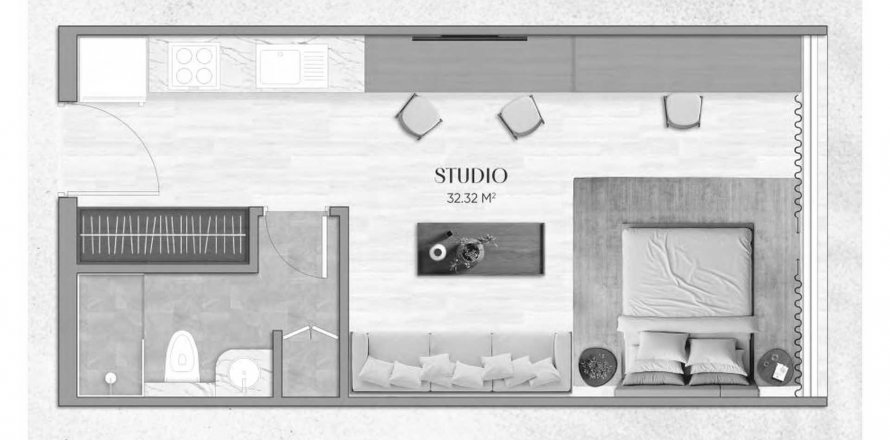 Apartment in Urban Horizon by Arete in Al Barsha, Dubai, UAE 1 room, 33 sq.m. № 634230