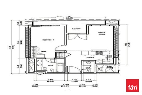 Byt v Downtown Dubai (Downtown Burj Dubai), SAE 1 ložnice, 81.4 m² Č.: 679791 - fotografie 11