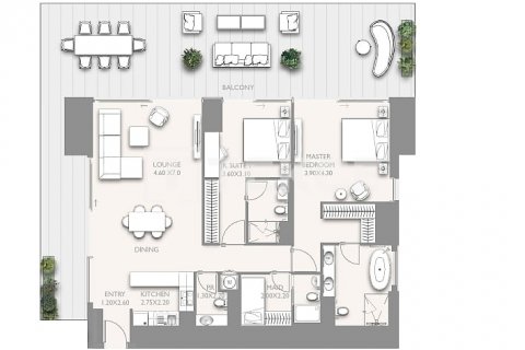 Byt v Dubai, SAE 3 ložnice, 255 m² Č.: 634063 - fotografie 29
