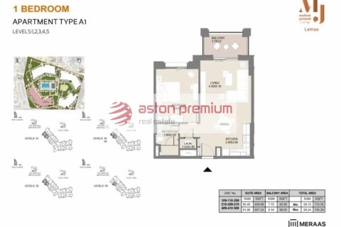 Apartment in Umm Suqeim, Dubai, UAE 1 bedroom, 69.2 sq.m. № 634148 - photo 11