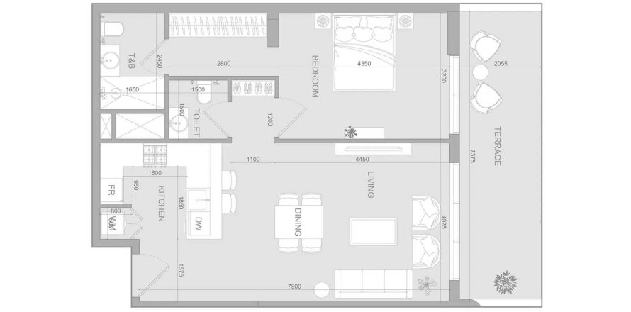 Jumeirah Village Triangle, Dubai, UAE의 아파트 침실 1개, 82.47제곱미터 번호 709015