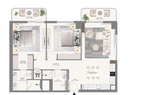Apartment in Pier Point in Mina Rashid, Dubai, UAE 1 bedroom, 72 sq.m. № 704862 - photo 16