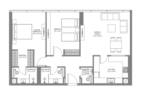 Apartment in The Gate 3 in Muwaileh Commercial, Sharjah, UAE 1 bedroom, 68 sq.m. № 704860 - photo 7