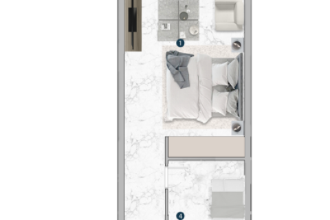 Apartment in Franck Muller Vanguard in Dubai Marina, UAE 1 room, 43 sq.m. № 704861 - photo 20
