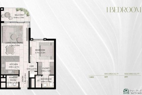 Byt v Dubai Land, SAE 1 ložnice, 77 m² Č.: 635366 - fotografie 14