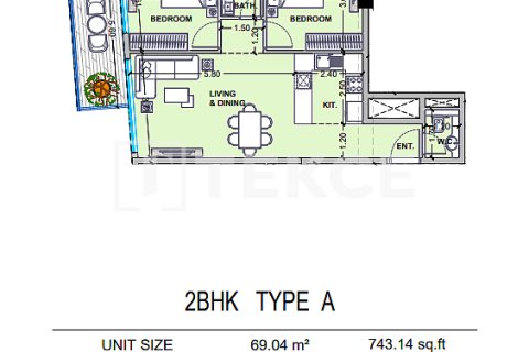 Apartman u gradu Dubai Land, UAE 2 spavaće sobe, 79 m2 Br. 709382 - Slika 16