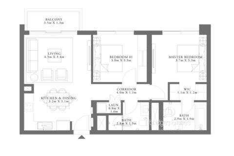 Dubai Hills Estate, UAE의 임대용 아파트 침실 2개, 89제곱미터 번호 679204 - 사진 19