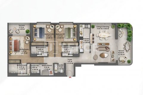 Apartment in Dubai, UAE 2 bedrooms, 135 sq.m. № 629788 - photo 18