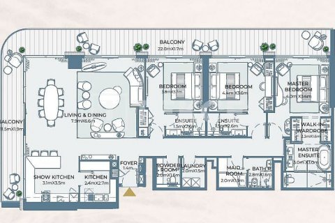 阿联酋 Ras Al Khaimah Al Marjan Island 待售 : 2 卧, 112 平方米 , 编号630085 - 照片 15