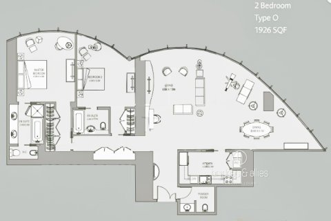 Downtown Dubai (Downtown Burj Dubai)、Dubai、UAE にあるマンション販売中 2ベッドルーム、179 m2、No678746 - 写真 16