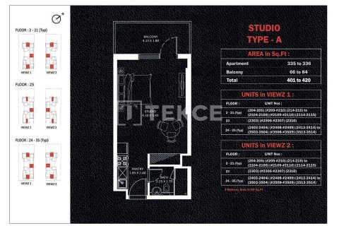 Jumeirah Lake Towers, Dubai, UAE의 판매용 아파트 침실 1개, 74제곱미터 번호 685807 - 사진 13