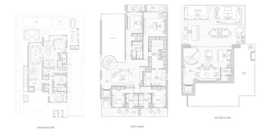 Saadiyat Island, Abu Dhabi, BAE’de villa 5 yatak odası, 1634.72 m&sup2; No 739778