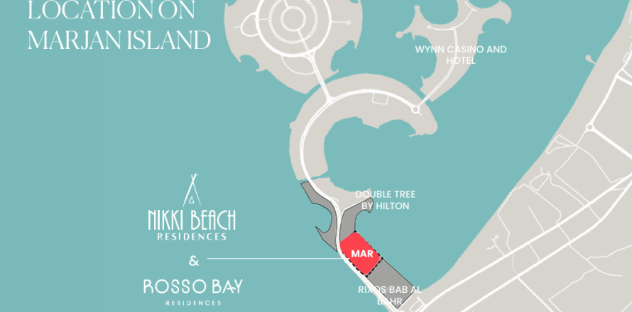 Appartamento a Al Marjan Island, Ras Al Khaimah, EAU 2 camere da letto, 223 mq. № 656642