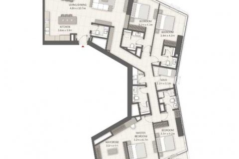 Apartment in LIV LUX in Dubai Marina, UAE 4 bedrooms, 307 sq.m. № 637299 - photo 4