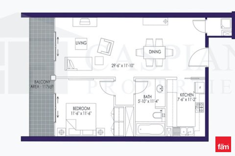Apartman u gradu Downtown Dubai (Downtown Burj Dubai), UAE 1 spavaća soba, 82.4 m2 Br. 669773 - Slika 14