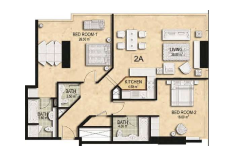 Appartement te koop in DIFC, Dubai, VAE 1 kamer, 49 vr.m., nr 732487 - foto 7