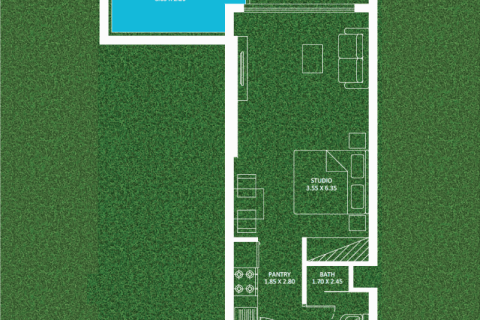 Apartman u Dubai Sports City, UAE 1 soba, 36 m2 Br. 732486 - fotografija 5