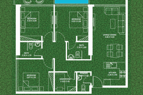 Apartman u Dubai Sports City, UAE 1 soba, 36 m2 Br. 732486 - fotografija 9