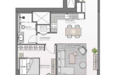 Byt v Al Wasl, Dubai, SAE 1 ložnice, 73 m² Č.: 636895 - fotografie 3