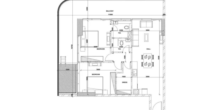 Квартира в Peace Lagoons 2 в Dubai Land, Дубай, ОАЕ 3 кімнати, 129.14м2 № 718344