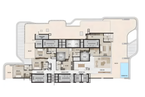 阿联酋 Dubai Palm Jumeirah 待售 : 2 卧, 329 平方米 , 编号704524 - 照片 14