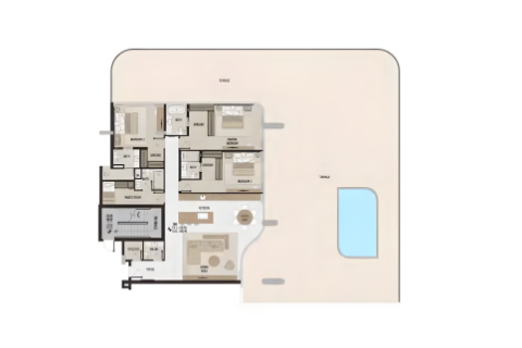 阿联酋 Dubai Palm Jumeirah 待售 : 2 卧, 329 平方米 , 编号704524 - 照片 12