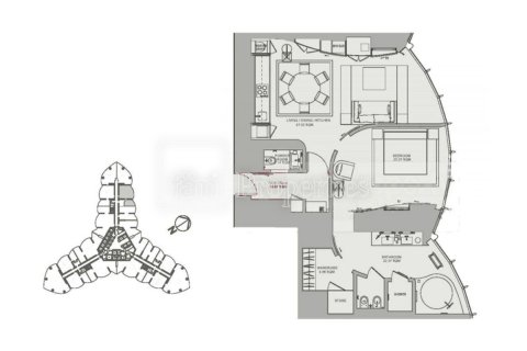 Apartament do wynajęcia w Downtown Dubai (Downtown Burj Dubai), Dubai, ZEA 1 sypialnia, 109.9 mkw., nr 644953 - zdjęcie 18