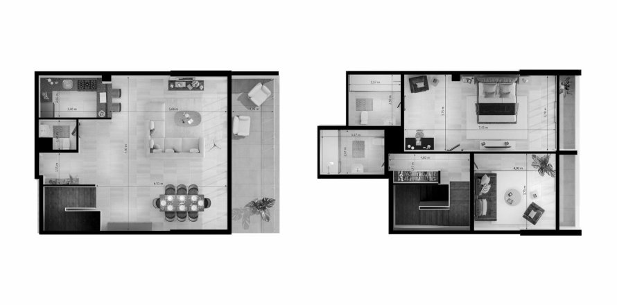 阿联酋 Dubai Jumeirah Village Circle 复式楼 UNIESTATE PRIME TOWER  1 卧, 177 平方米 , 编号 650501