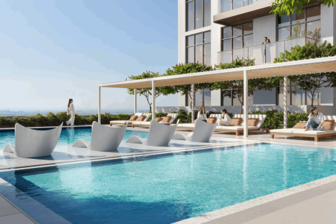 Пәтер Дубай, БАӘ-да 1 жатын бөлме, 66 м² № 685780