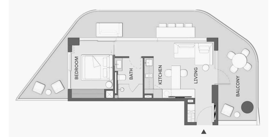 Apartament în Al Marjan Island, Ras Al Khaimah, EAU 1 dormitor, 84 mp.  №700212