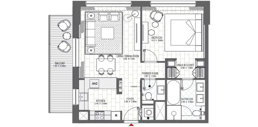 Квартира в Palace Residences Al Mamsha в Muwaileh Commercial, Шарджа, ОАЭ 2 комнаты, 81м2 № 706271