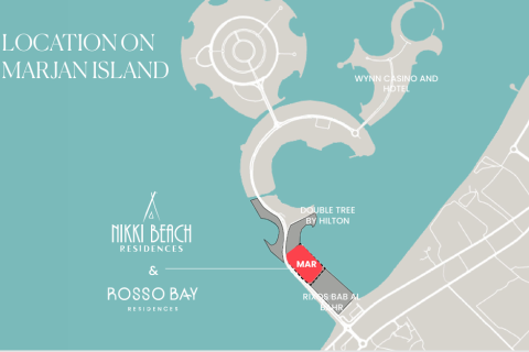 Пәтер Al Marjan Island, Рас-эль-Хайма, БАӘ-да 1 жатын бөлме, 92 м² № 656565 - фото 2