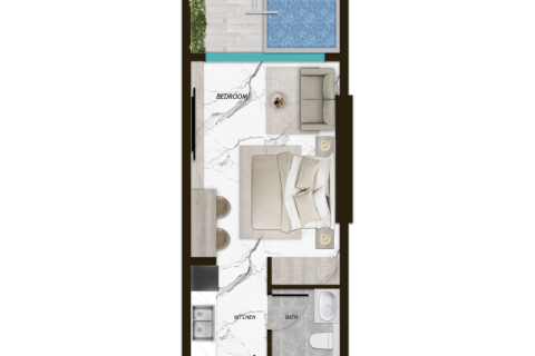 Apartmán v Dubai Land, SAE 1 izba č. 732447 - Fotografia 5