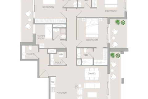 Wohnung zum Verkauf in Dubai Land, Dubai, VAE 1 Zimmer, 43 m2 Nr. 732450 - Foto 6