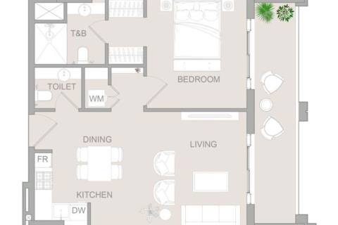 Wohnung zum Verkauf in Dubai Land, Dubai, VAE 1 Zimmer, 43 m2 Nr. 732450 - Foto 4